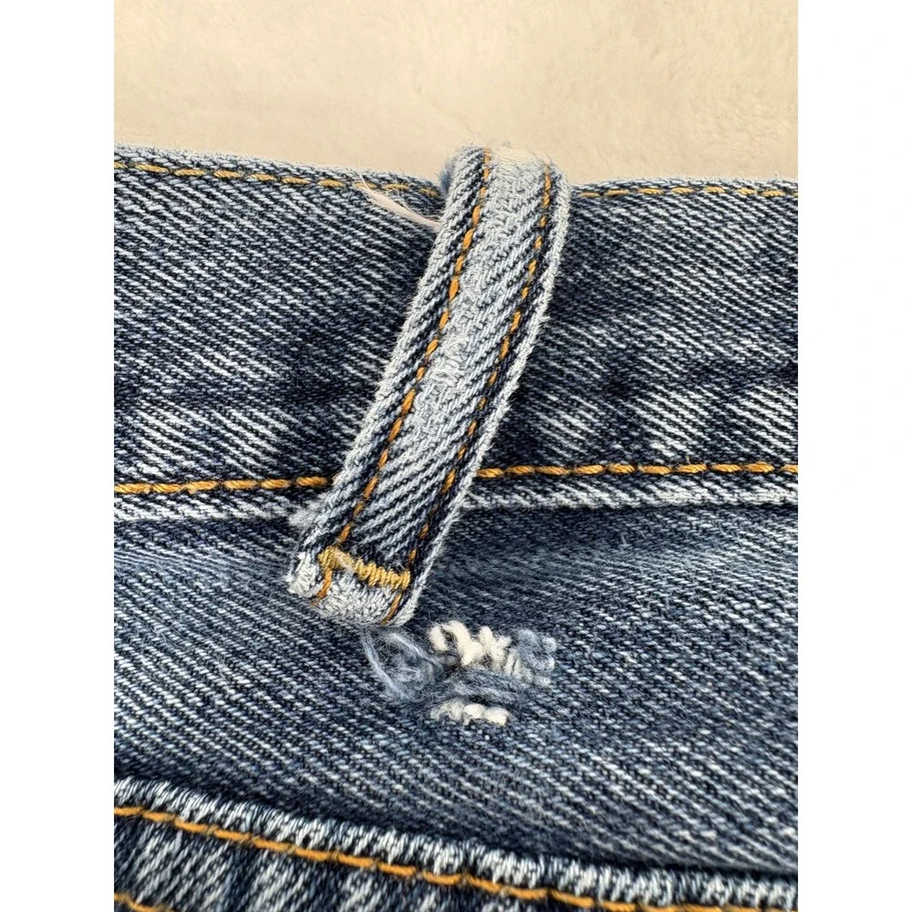 Levi's Jeans 44x32 501 Original Fit Medium Wash Blue Button Fly Denim Pants